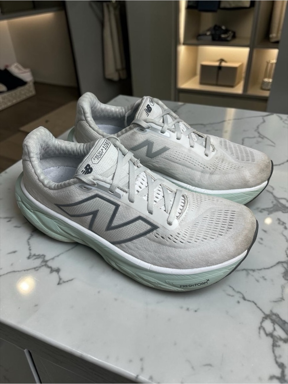 New Balance Fresh Foam X 1080 V14 W108014B Women's 7 Gray Running Shoes Size 8.5